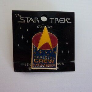 STAR TREK Official Crew Member pin, Hollywood Pins collection, 1993